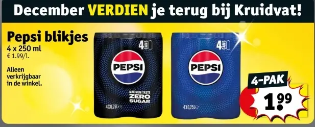 Promotie: Pepsi blikjes