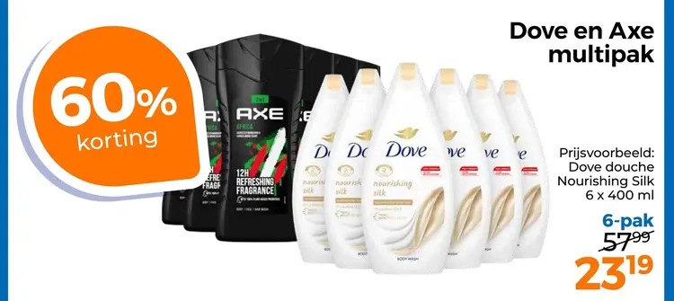 Aanbieding: Dove en Axe multipak