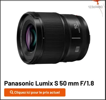 Offre: Panasonic Lumix S 50 mm F/1.8