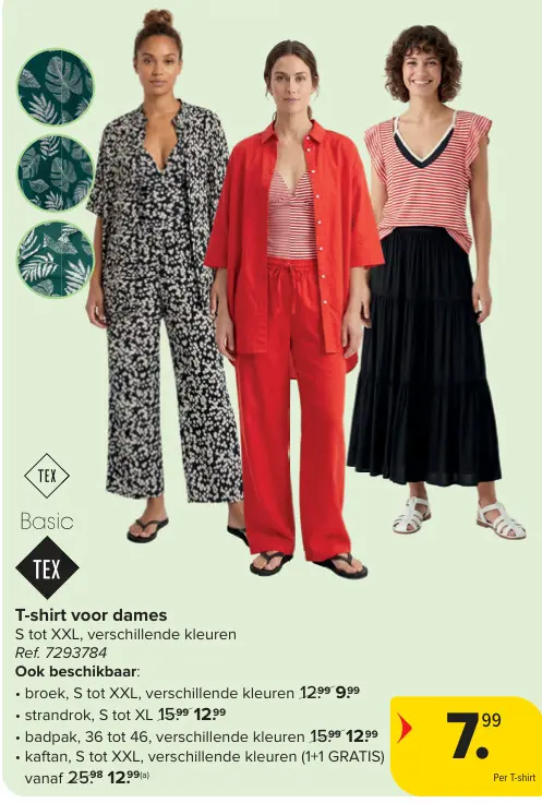 Promotie: T-shirt voor dames