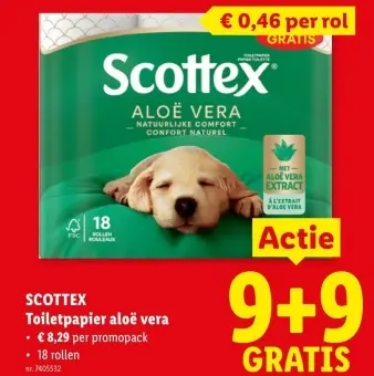 Promotie: Toiletpapier aloë vera