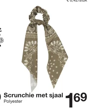 Promotie: Scrunchie met sjaal