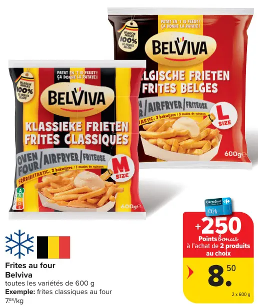 Offre: Frites au four