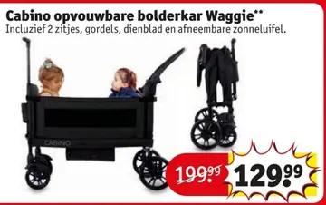 Aanbieding: Cabino opvouwbare bolderkar Waggie