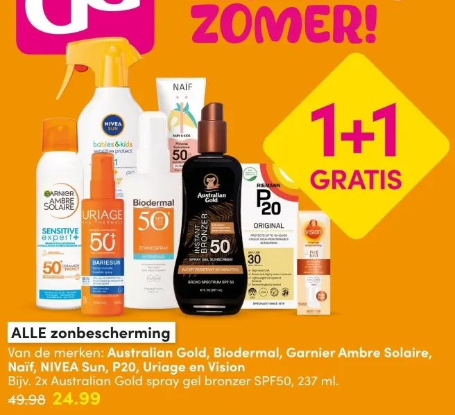 Aanbieding: Alle zonbescherming