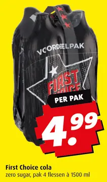 Aanbieding: First Choice cola zero sugar