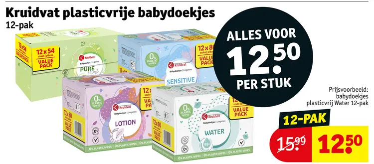 Aanbieding: Plasticvrije babydoekjes
