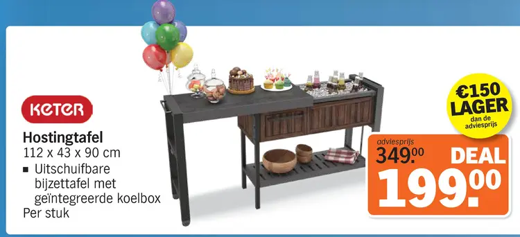 Aanbieding: Hostingtafel