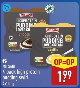 Aanbieding: 4-pack high protein pudding swirl