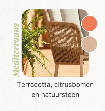 Aanbieding: Terracotta, citrusbomen en natuursteen
