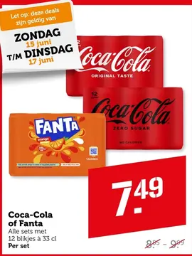 Aanbieding: Coca-Cola of Fanta