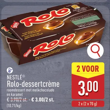Promotie: Rolo-dessertcrème