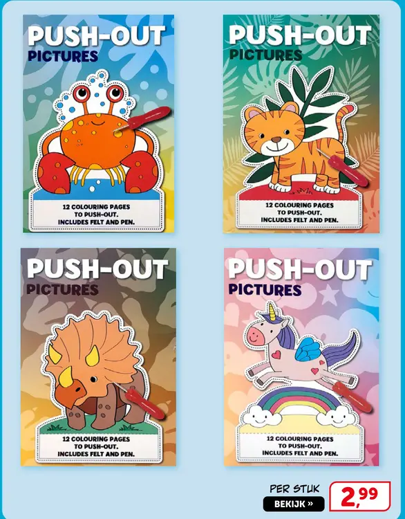 Promotie: Push-out pictures boek