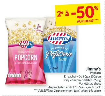 Offre: Jimmy's Popcorn