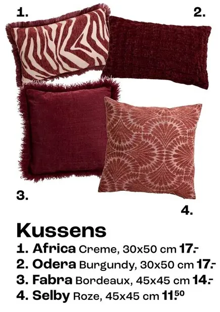 Aanbieding: Kussens