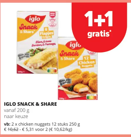 Promotie: Snack & share
