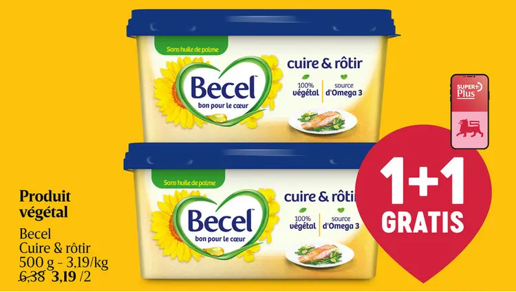 Offre: Produit végétal Becel Cuire & rôtir