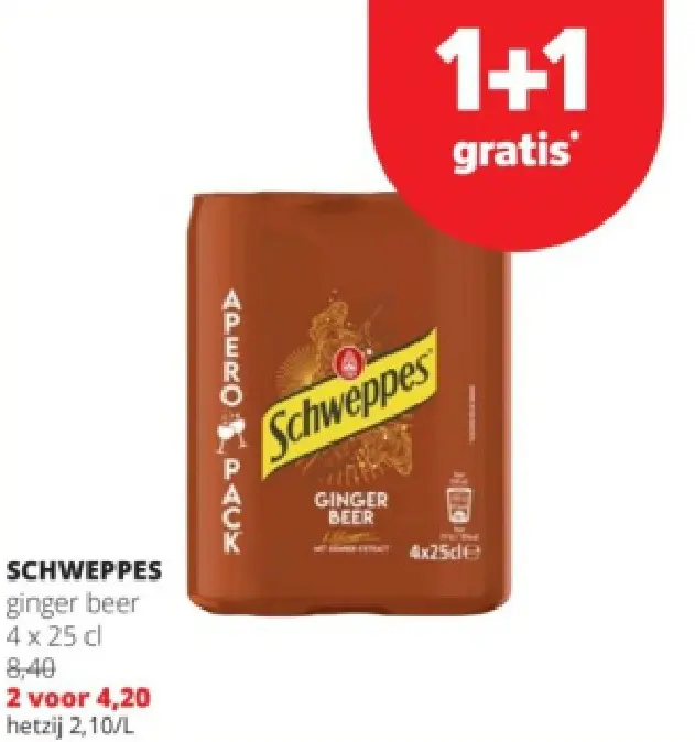 Promotie: Ginger beer 4 x 25 cl