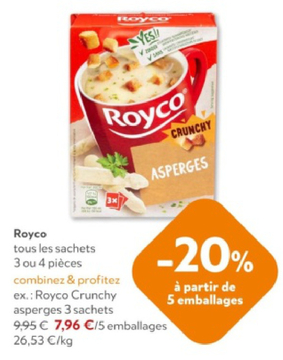 Offre: Royco Crunchy asperges