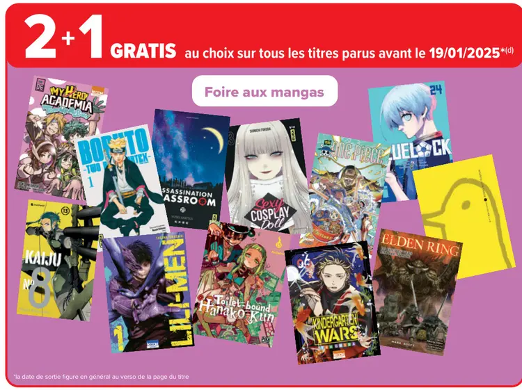 Offre: Foire aux mangas