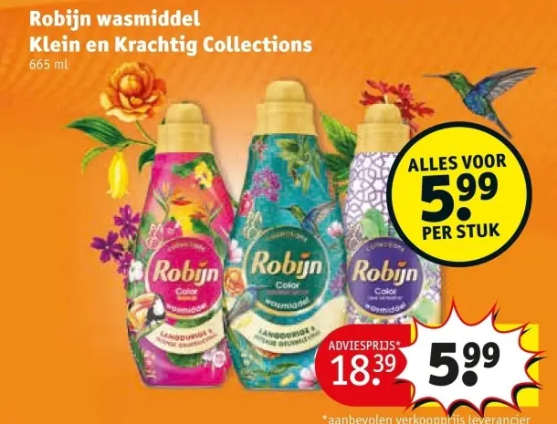 Aanbieding: Wasmiddel Klein en Krachtig Collections