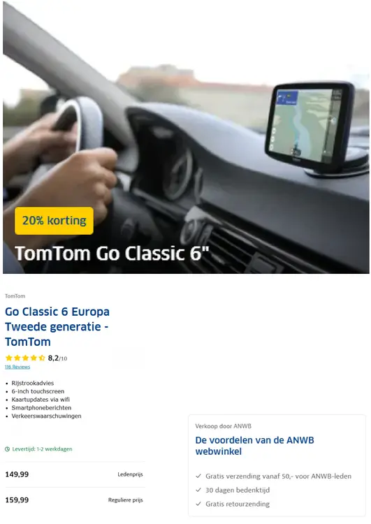 Aanbieding: Go Classic 6 Europa Tweede generatie