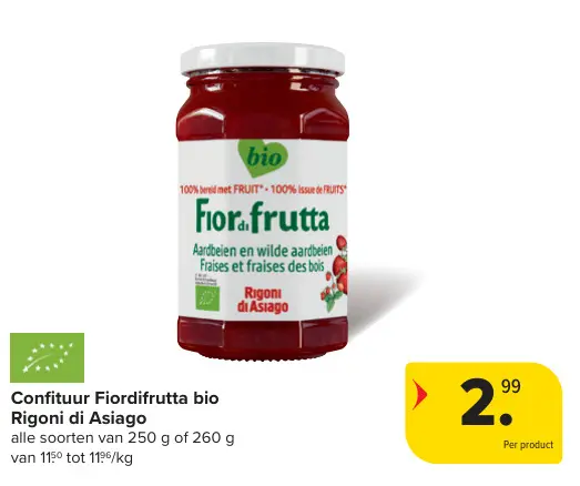 Promotie: Confituur Fiordifrutta bio
