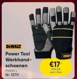 Promotie: Power Tool Werkhandschoenen