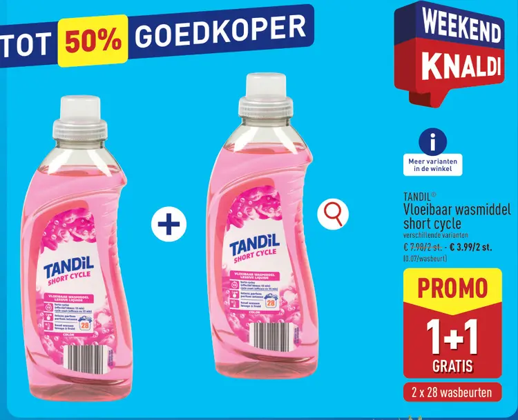 Promotie: Tandil Vloeibaar wasmiddel short cycle