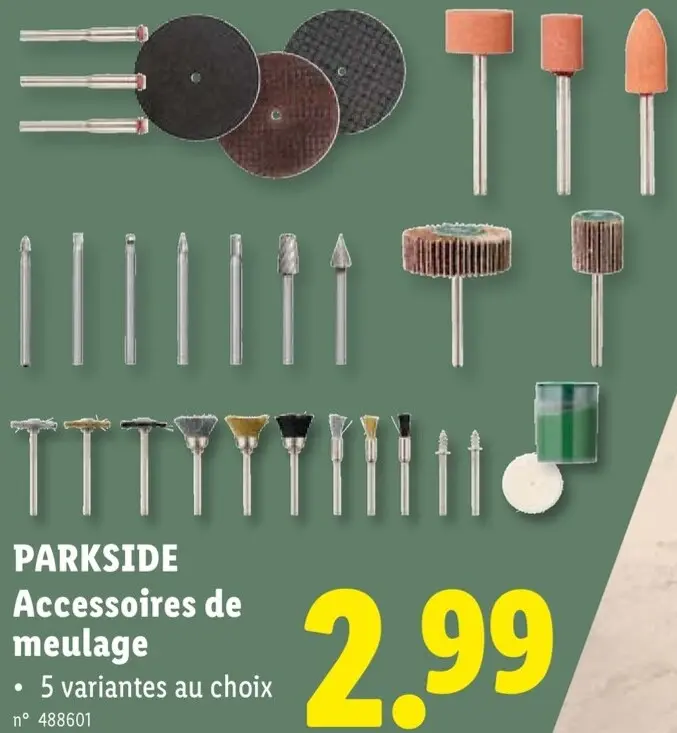 Offre: Accessoires de meulage