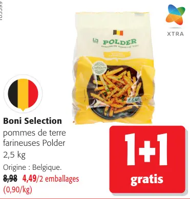 Offre: Pommes de terre farineuses Polder