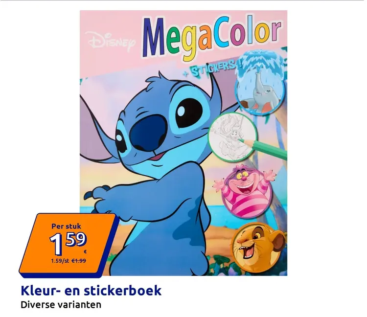 Promotie: Kleur- en stickerboek