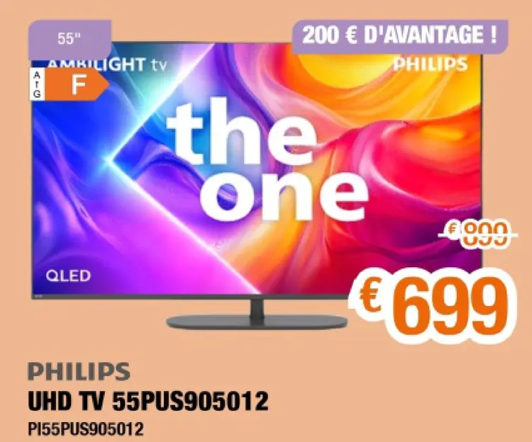 Offre: Uhd tv 55pus905012