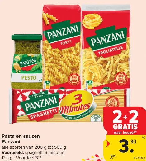 Promotie: Pasta en sauzen