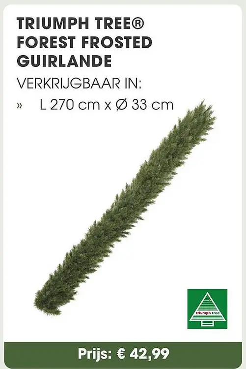 Aanbieding: Forest frosted guirlande