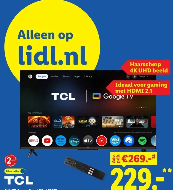 Aanbieding: 4K UHD Google Smart TV