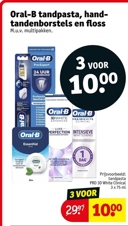 Aanbieding: Oral-B tandpasta, handtandenborstels en floss