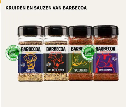 Promotie: Kruiden en sauzen van BARBECOA
