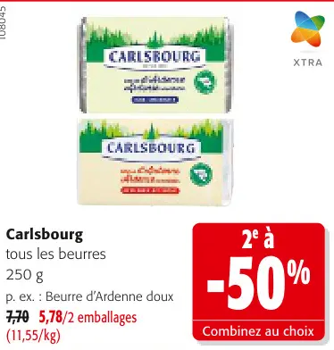 Offre: Tous les beurres