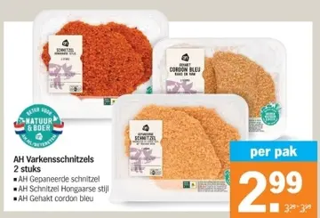 Aanbieding: AH Varkensschnitzels