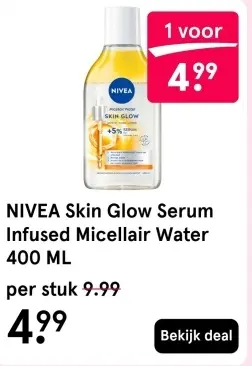 Aanbieding: Skin Glow Serum Infused Micellair Water