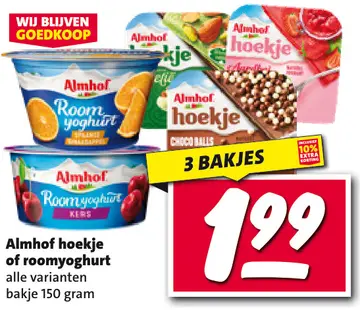Aanbieding: Hoekje of roomyoghurt