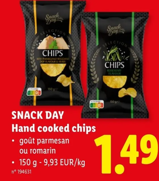 Offre: Hand cooked chips