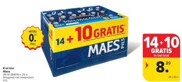 Aanbieding: Krat bier Maes