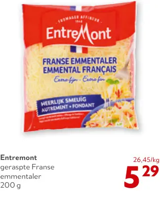 Promotie: Geraspte Franse emmentaler