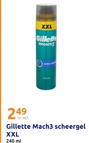 Promotie: Gillette Mach3 scheergel XXL