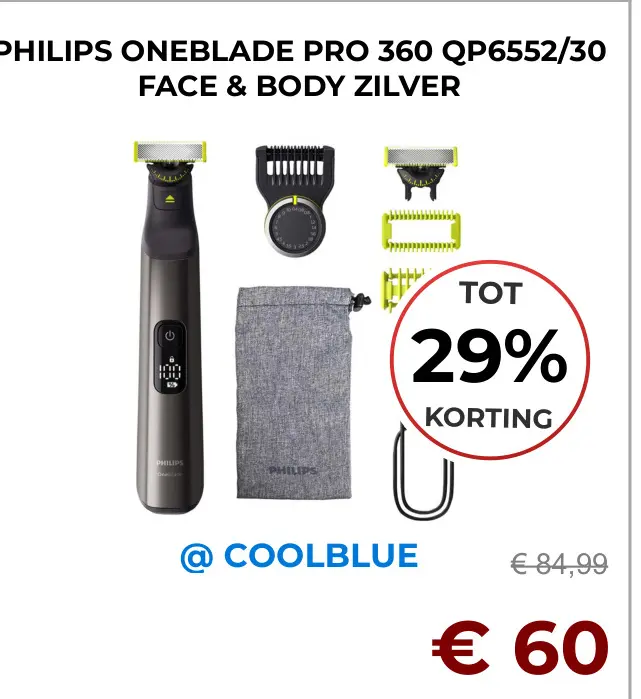 Aanbieding: Oneblade pro 360 qp6552/30