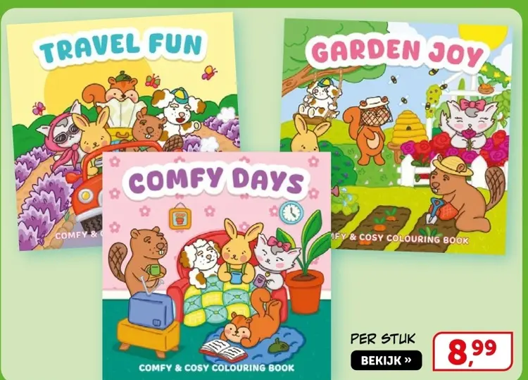 Aanbieding: Comfy & cosy colouring book