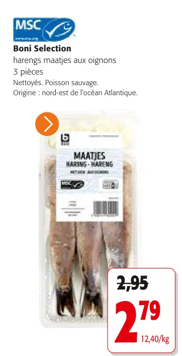 Offre: Harengs maatjes aux oignons