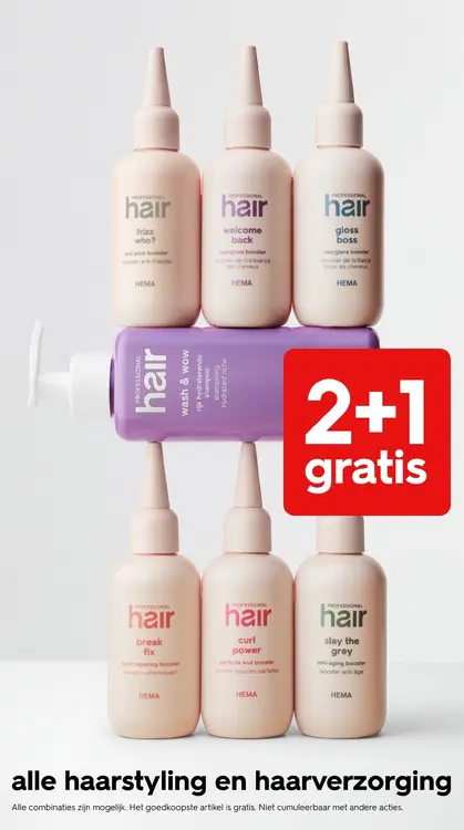 Promotie: Alle haarstyling en haarverzorging